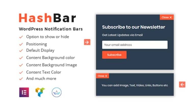 Notification Bar - WordPress Notification bar